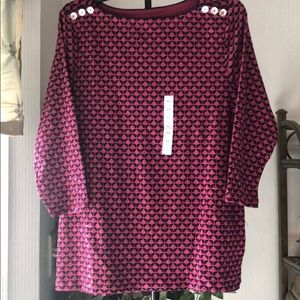 NWT Crofts&Barrow Womens Top